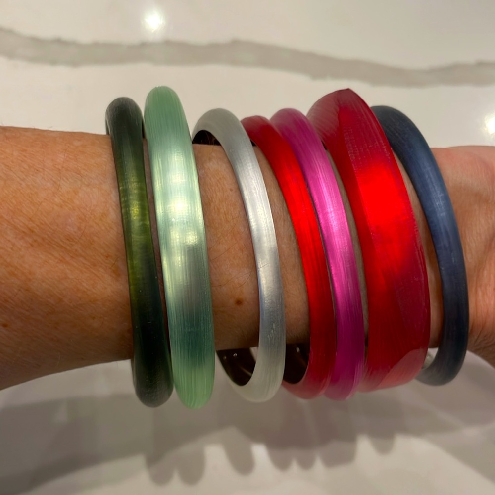 Alexis Bittar bangles - set of 7 multicolor